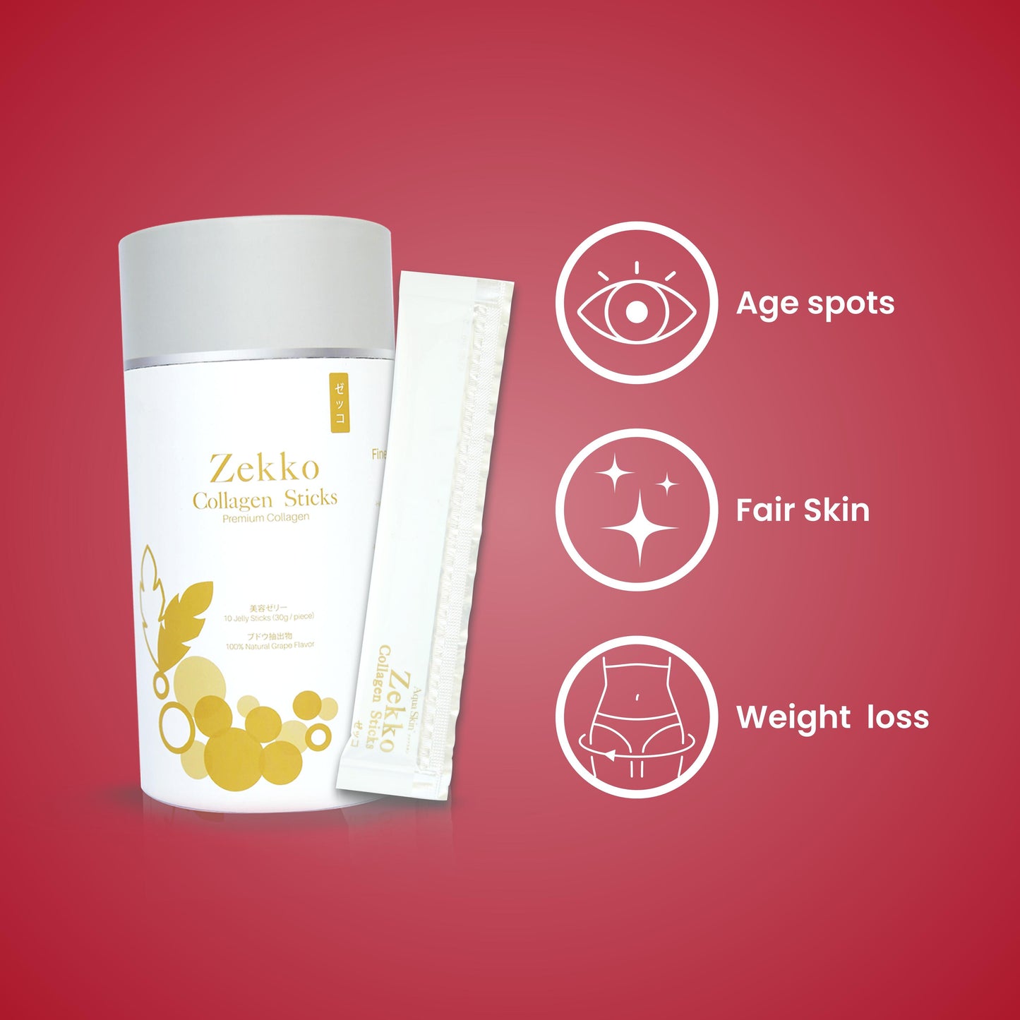 Aqua Skin Zekko Collagen Sticks